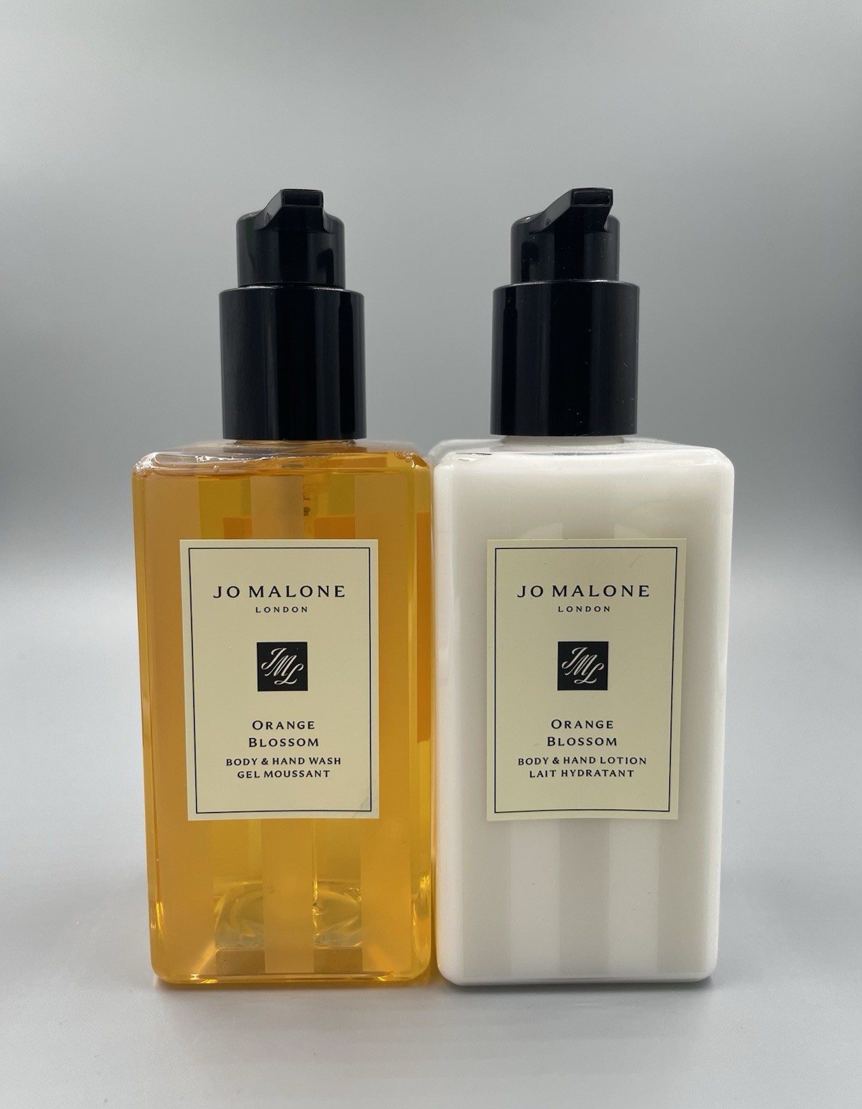 Authentic Jo Malone ORANGE BLOSSOM Full Size 8.5 Oz Lotion & Hand Wash Set