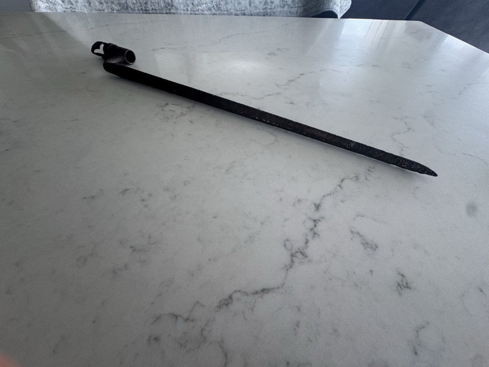 Antique Socket Bayonet Triangular Blade Star Marked Broken Socket, Pre-1900