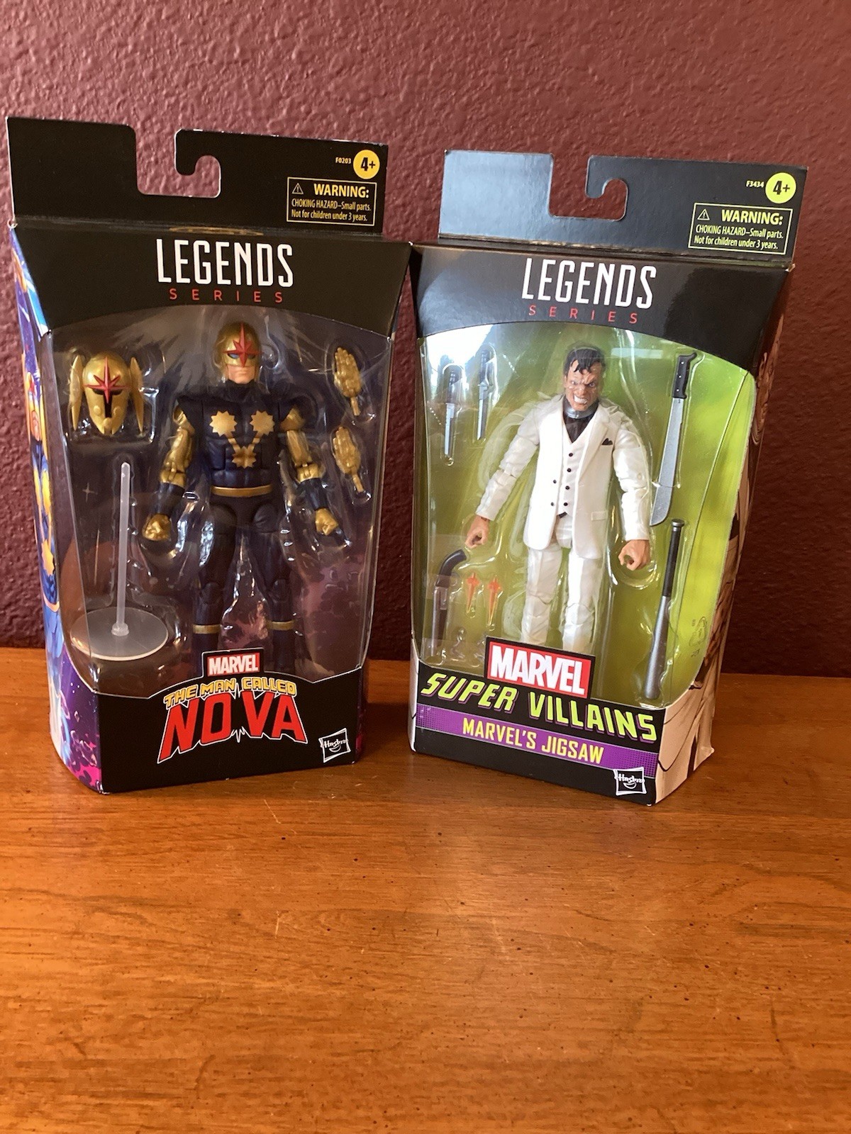 2 Hasbro Marvel Legends Series Marvel’s Jigsaw And TheManCalledNova 6” Figures 