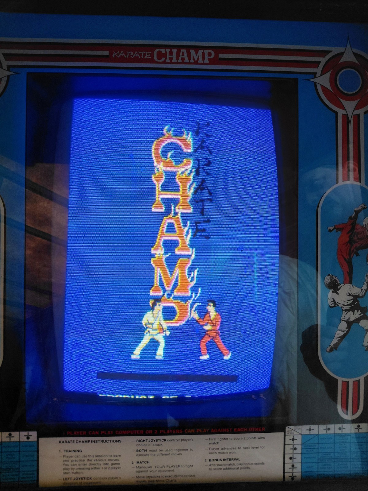 Data East Karate Champ PCB With Cage Working