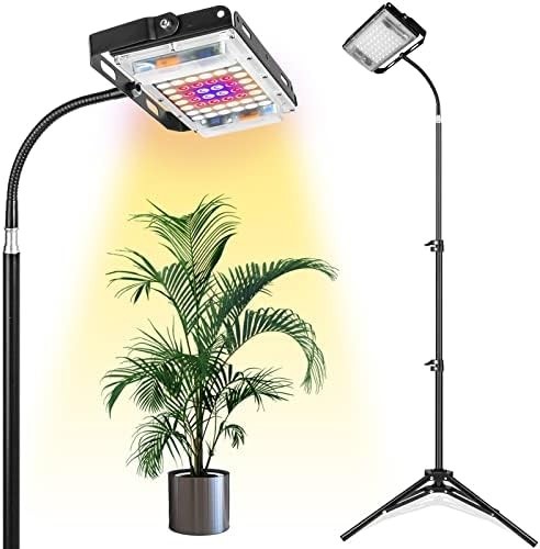 LBW Full Spectrum LED Grow Light with Stand for Indoor Plants - 6 Dimmable Level
