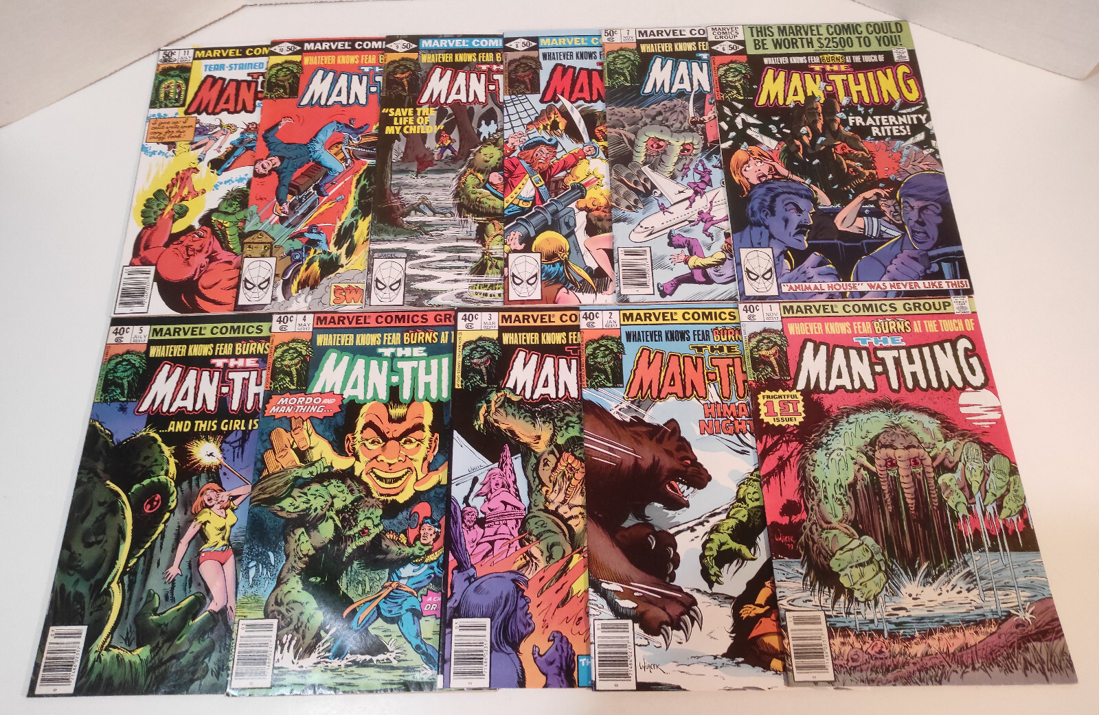 Man Thing v.2 #1-11 Marvel Comics 1979 full lot set run 1 2 3 4 5 6 7 8 9 10 11