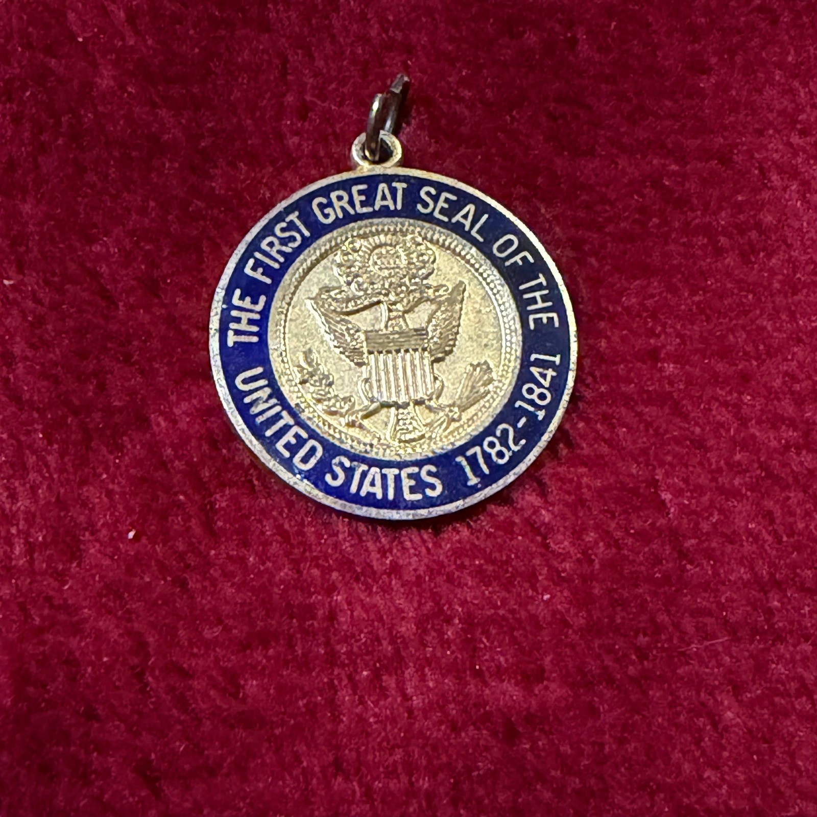 National Archives Silver Tone First Great Seal of the United States Charm