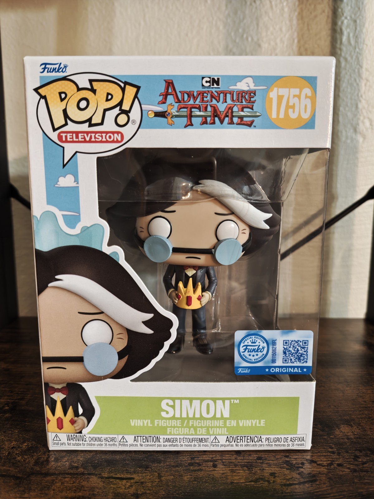 Funko Pop Cartoon Network Adventure Time Simon (with Crown) #1756 W/Protector