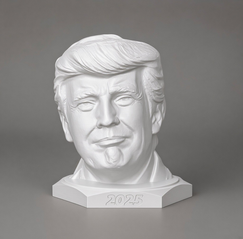 Donald Trump Head Figure 7 Inches ( White)