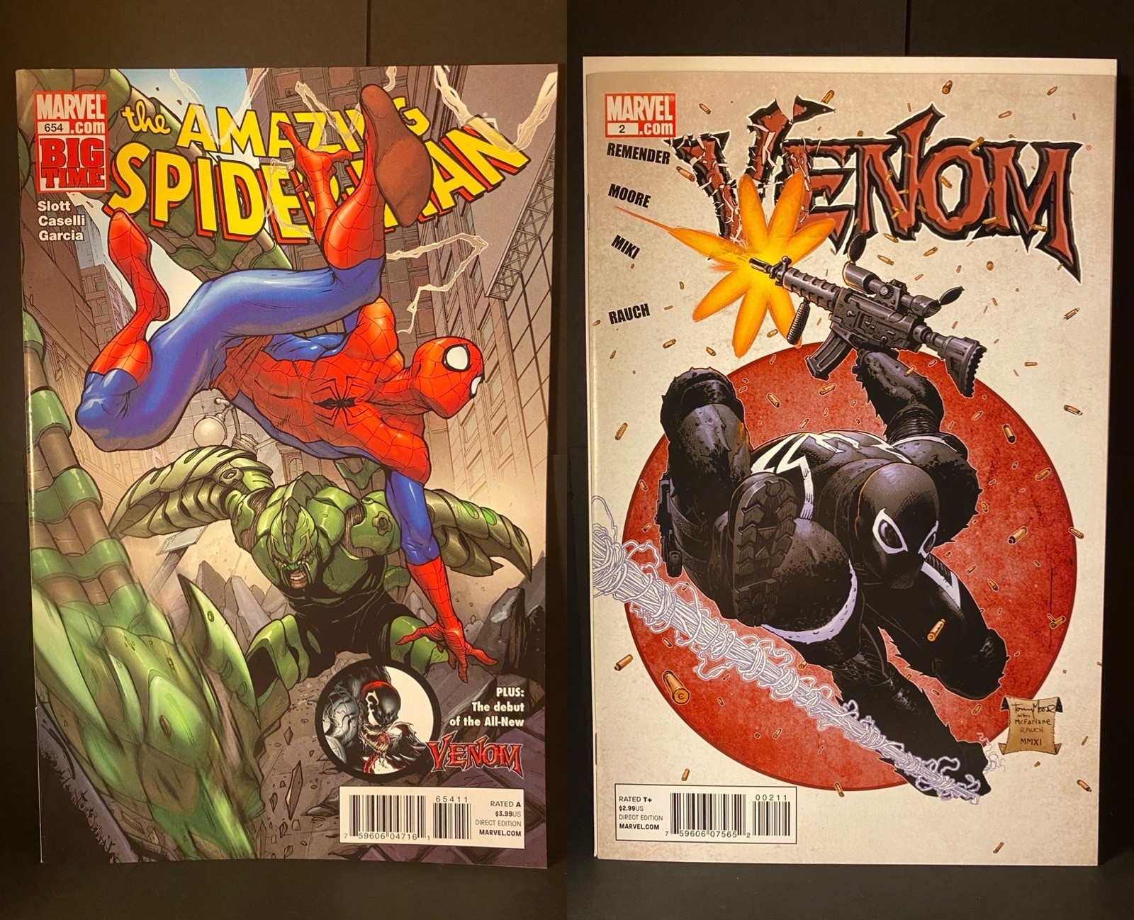 Amazing Spider-Man #654 1st App Agent Venom + Venom #2 2011 Marvel Comics NM+/MT