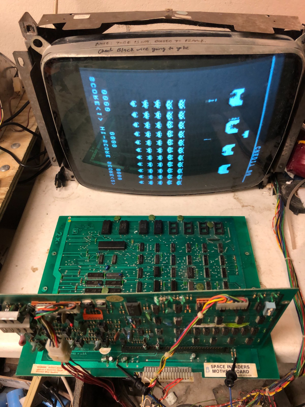 Space Invaders PCB board set REPAIR ESTIMATE, BENCH TEST& RETURN SHIPPING