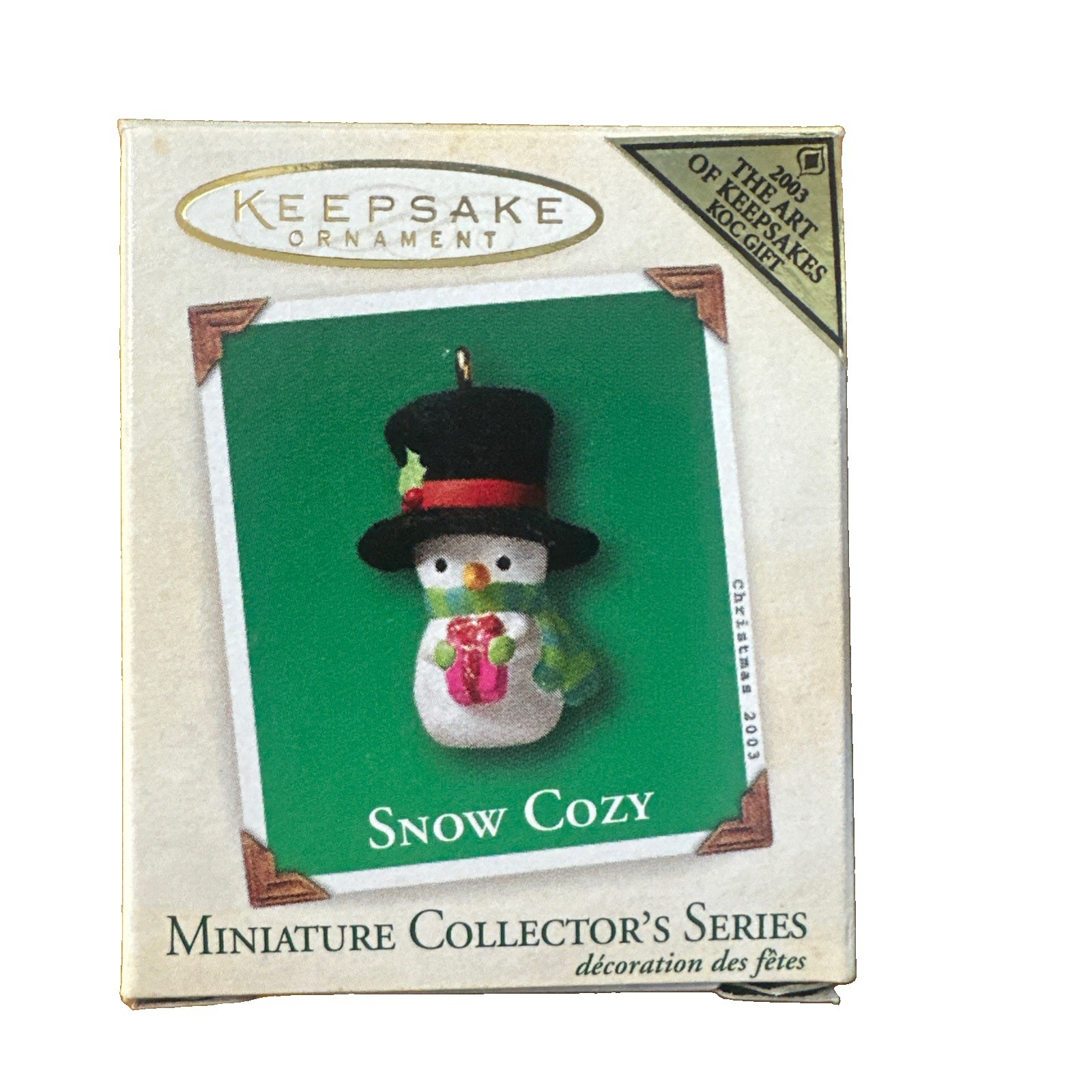 2003 Hallmark Keepsake Ornament Snow Cozy #2 Miniature Collector's Series NIB