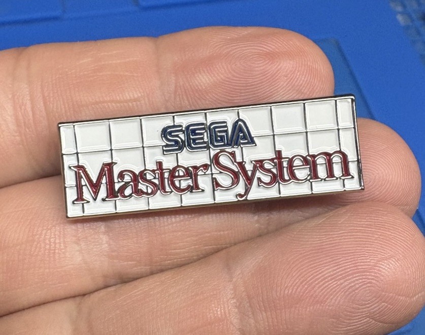 SEGA Master System Enamel Pin 8 Bit Console Retro 80s Video Games Hat Lapel Bag