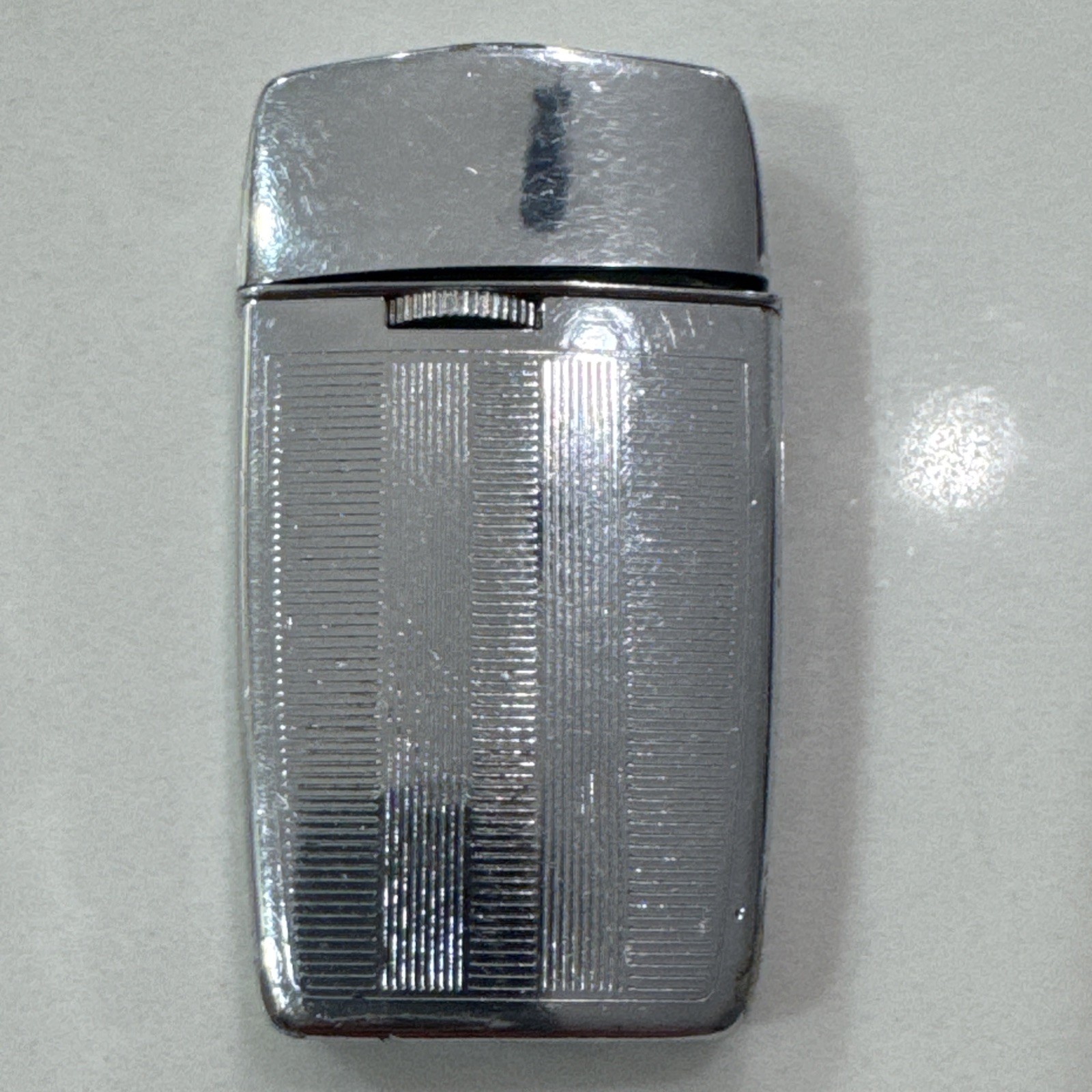 Vintage Ronson Lighter Silver Flip Top Slim 