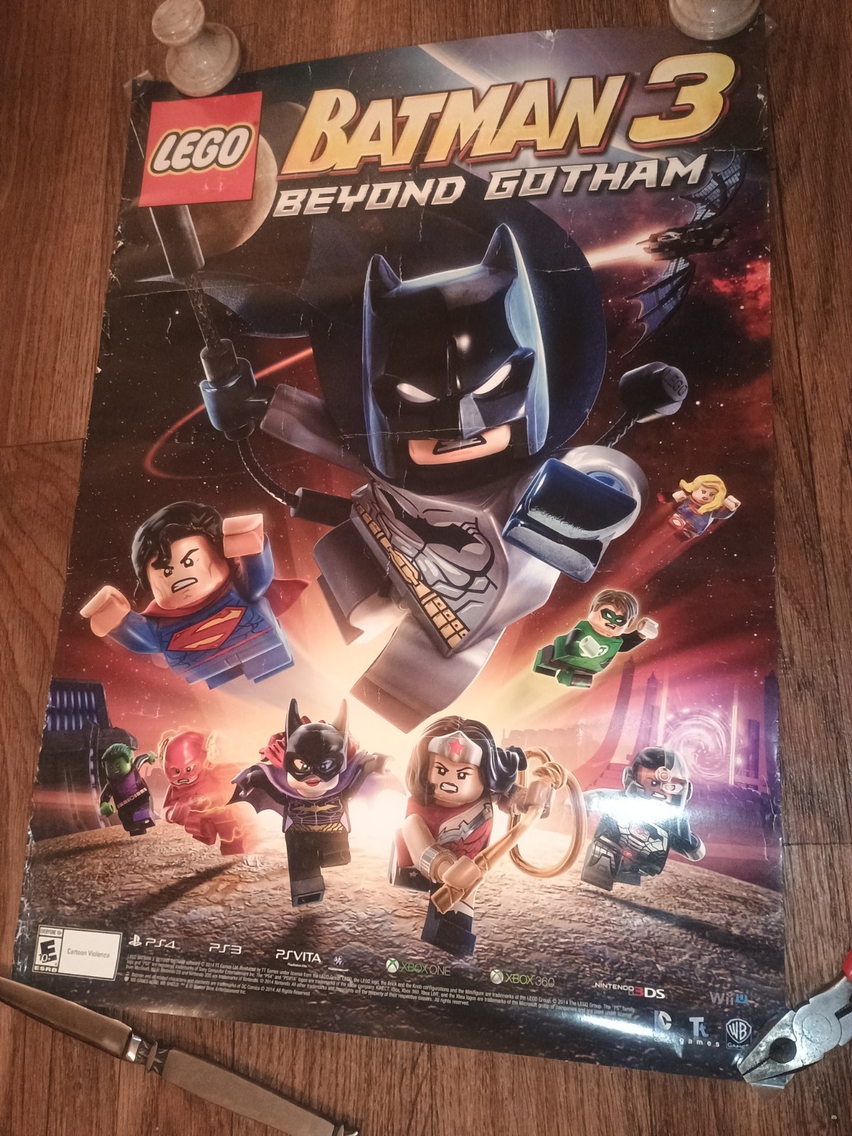  LEGO Batman 3: Beyond Gotham Framed Print Ad/Poster PS4 Xbox One 3DS Wii U 2014