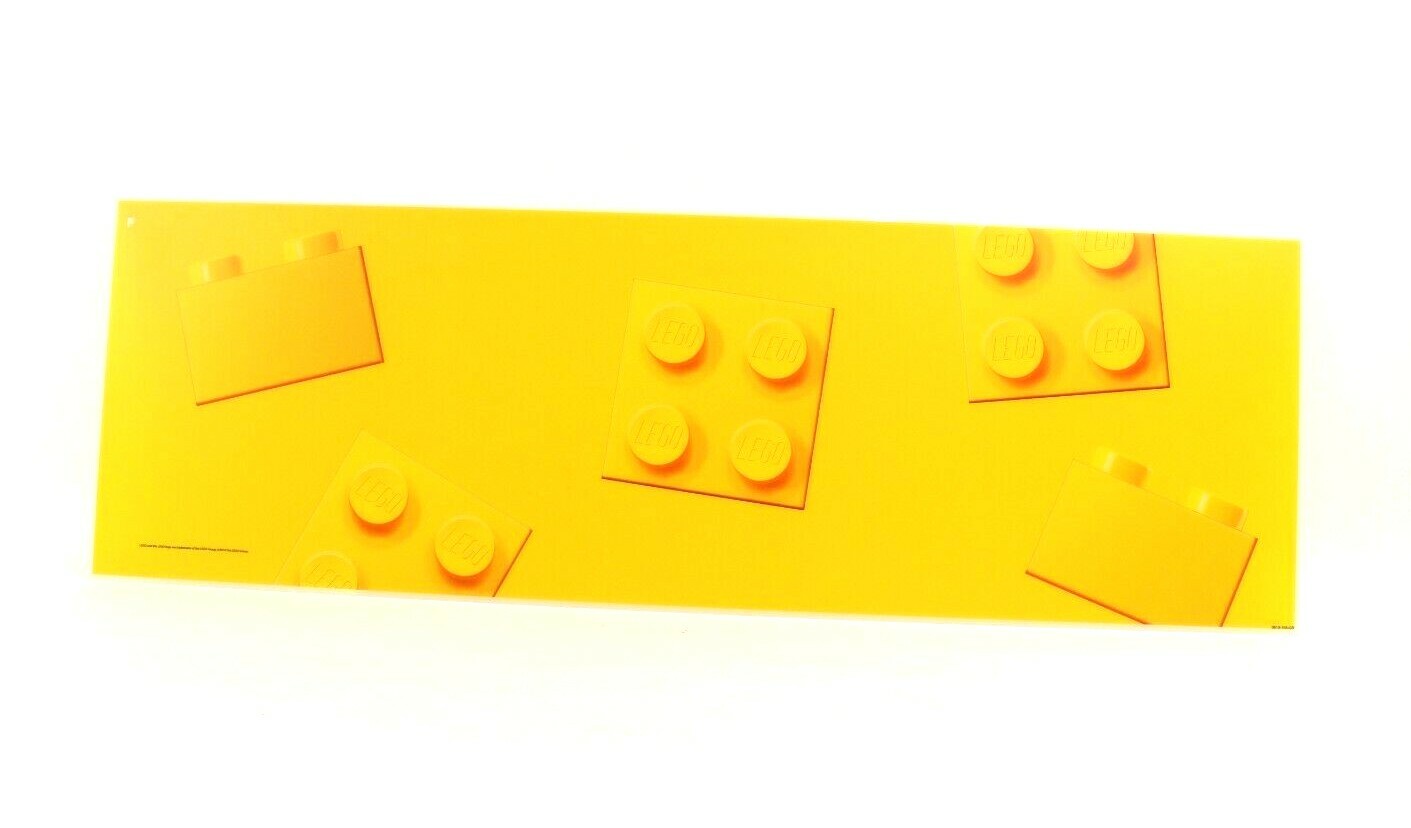 Genuine LEGO Pattern Toys R Us Display Banner Large Sign Yellow 36 x 12 Acrylic