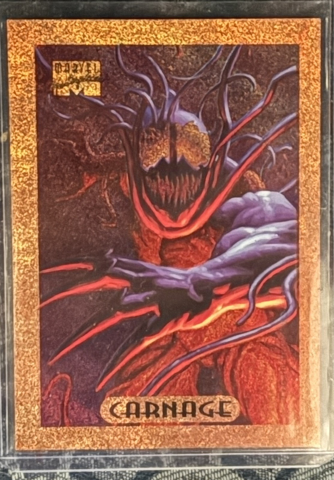 1994 Marvel Masterpieces - Carnage #2 - Holofoil Bronze