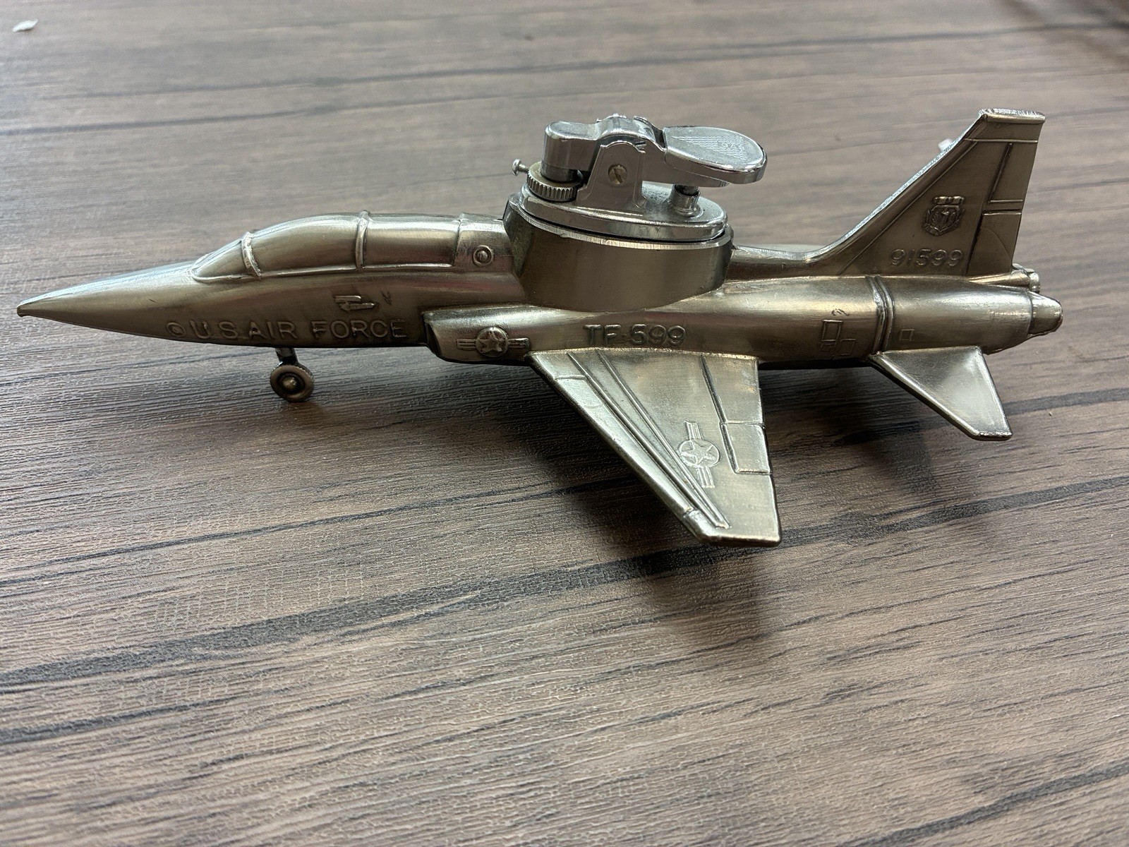Vintage USAF TF 599 Cigarette Lighter, Japan, Untested
