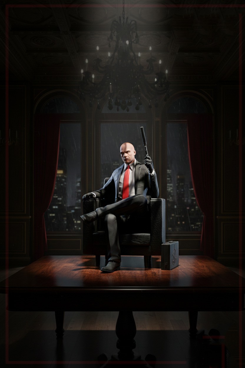 Hitman - 3D Resin Print Figure Model | Unpainted & Multi-Piece for Painting