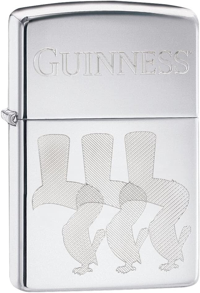 Zippo High Polish Chrome Toucan Guinness 29648