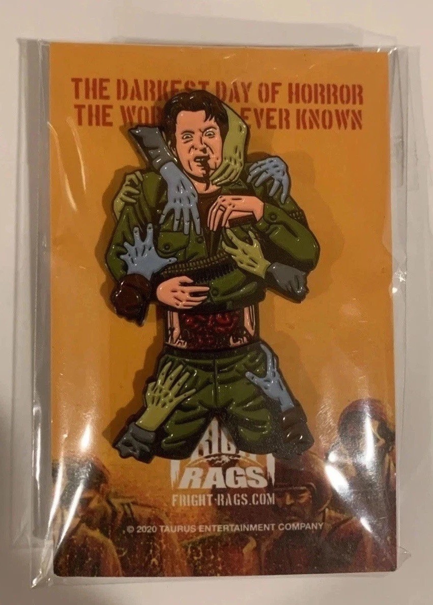 Fright Rags Day Of The Dead Sliding Enamel Pin OOP RARE Horror Zombies Brand New