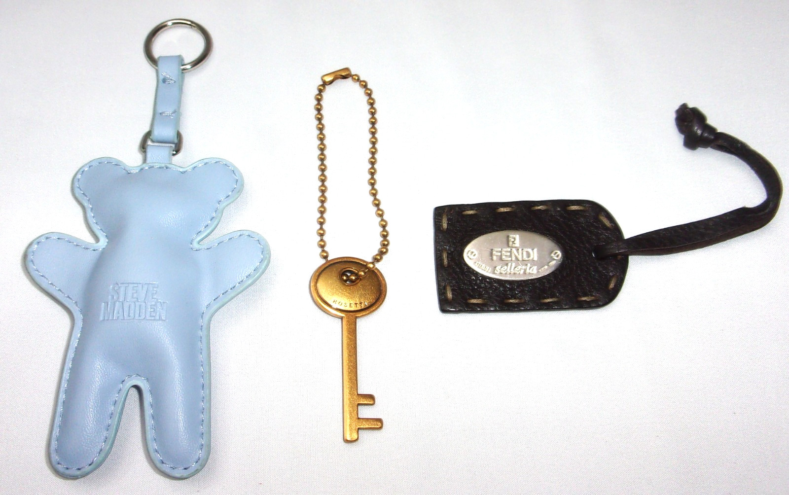 Steve Madden key chain, Fossil & Fendi Bag/Purse Tags