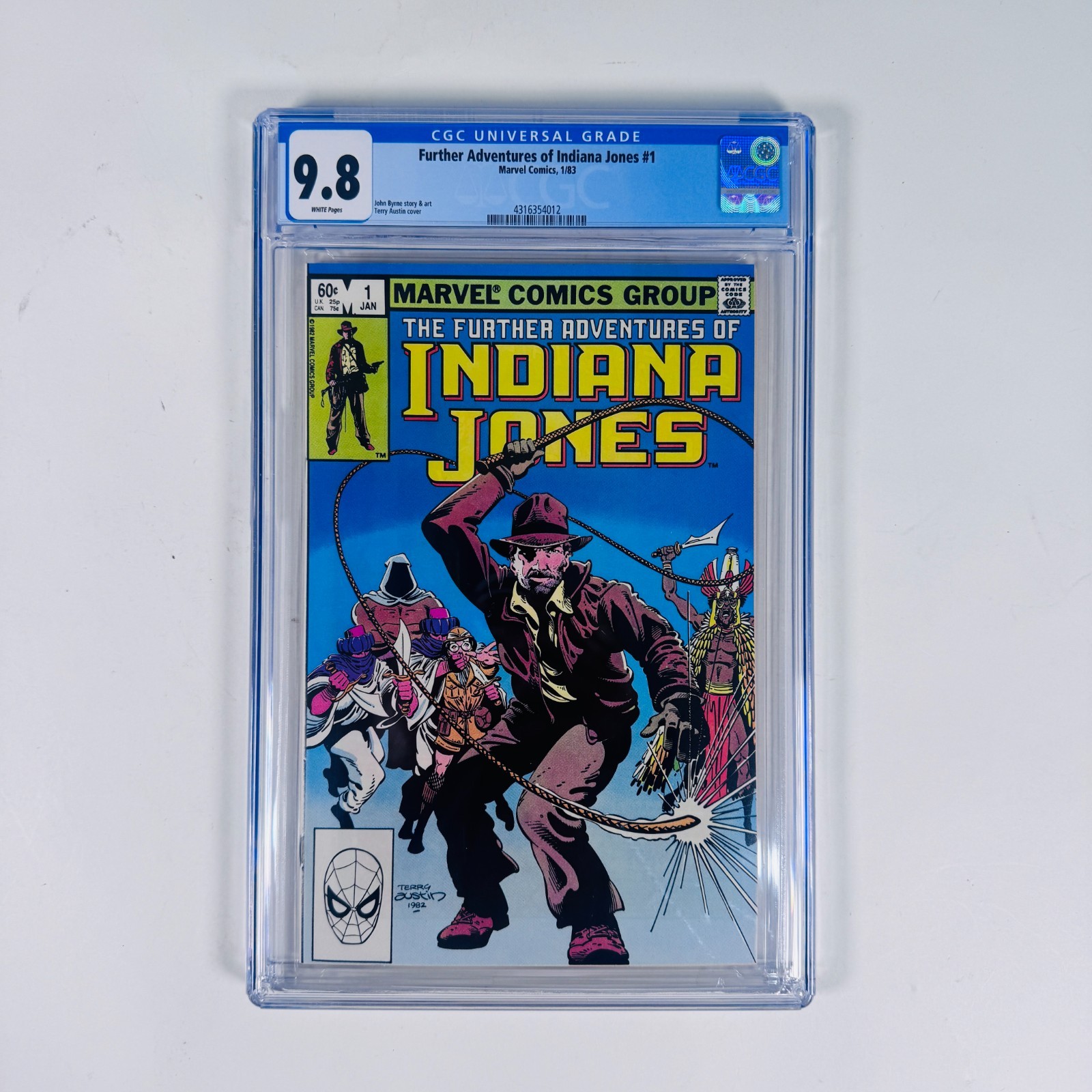 Further Adventures of Indiana Jones #1 1983 Marvel Comics - White Pages CGC 9.8