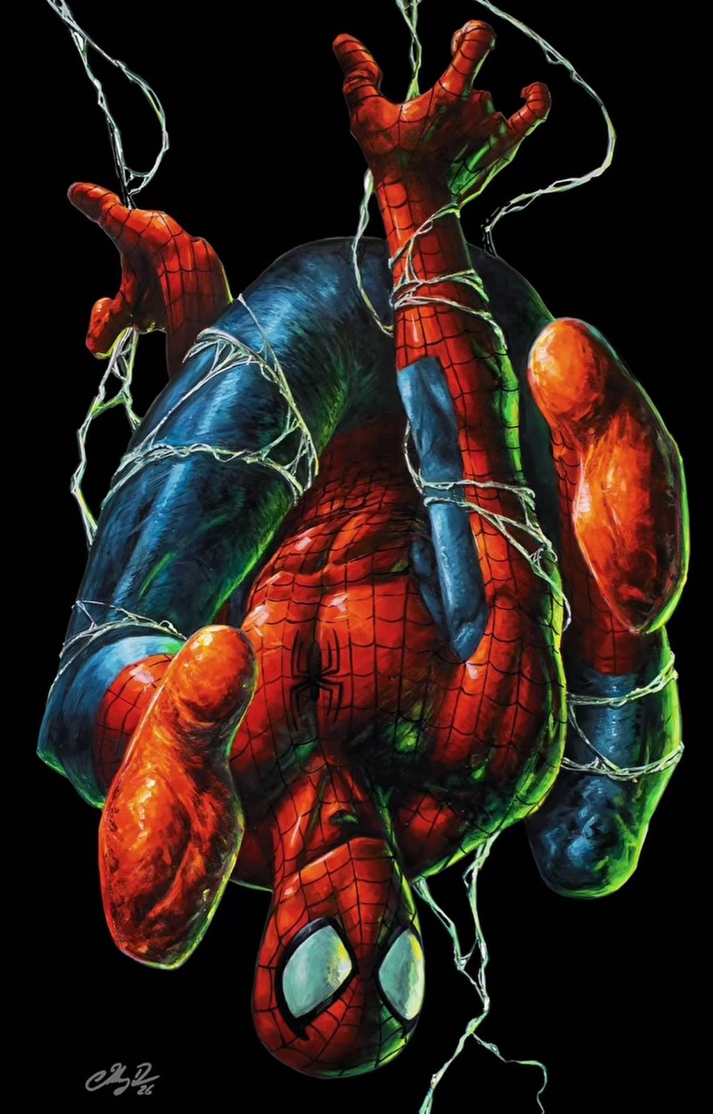AMAZING SPIDER-MAN #30 JOHNNY DESJARDINS AQ BLACKOUT VARIANT