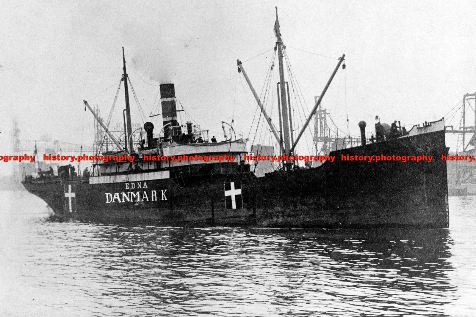 F004300 Danish ship Edna WW1