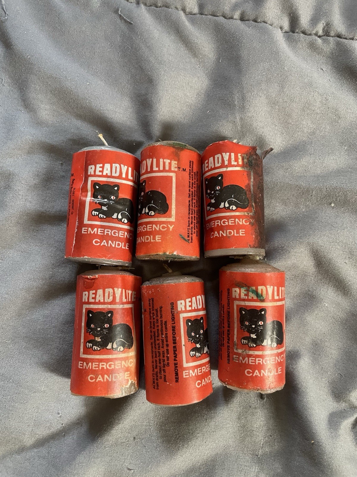 Vintage Readylite emergency candles