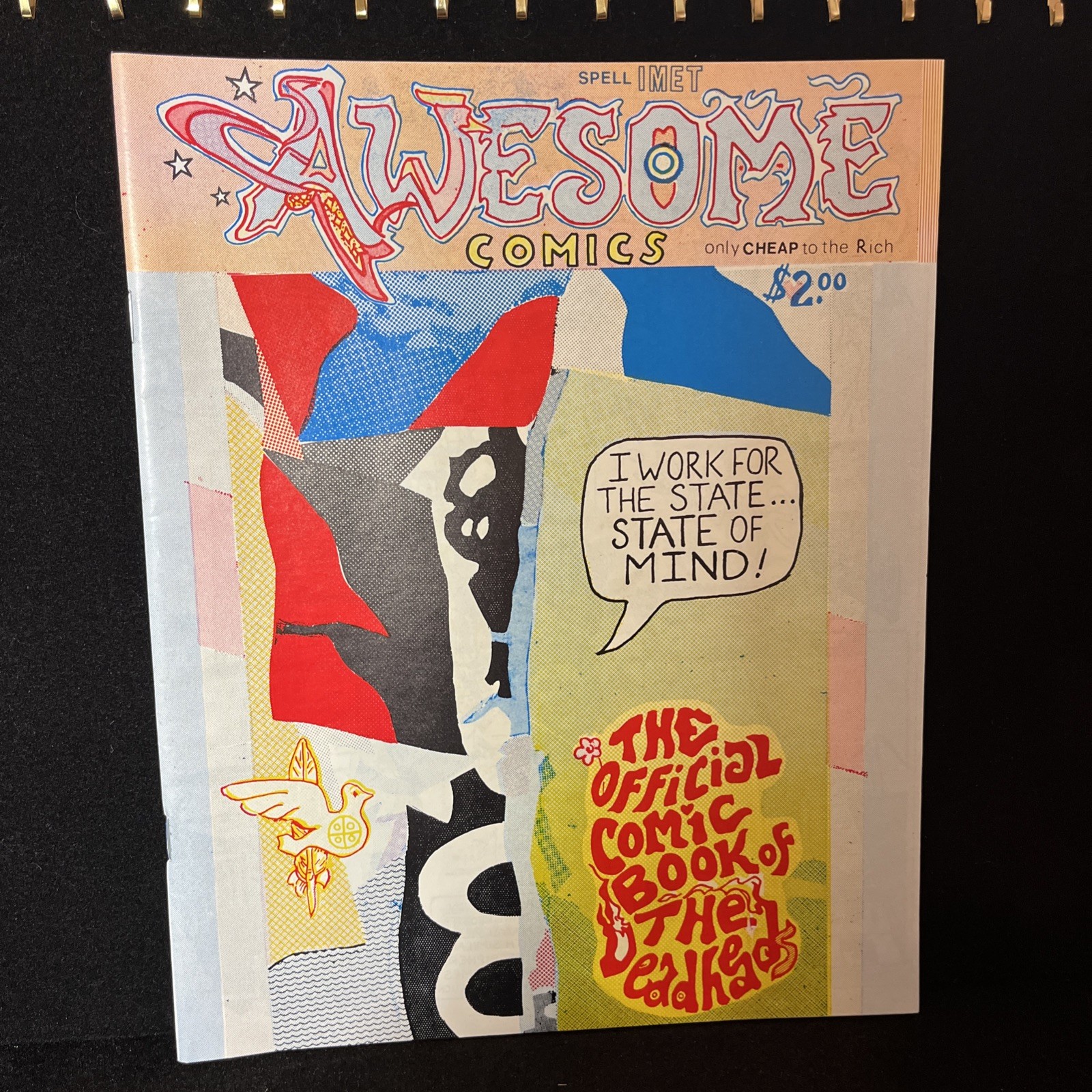 1980’s Awesome Comics Grateful Dead Official Comic Book Of The Deadheads #1