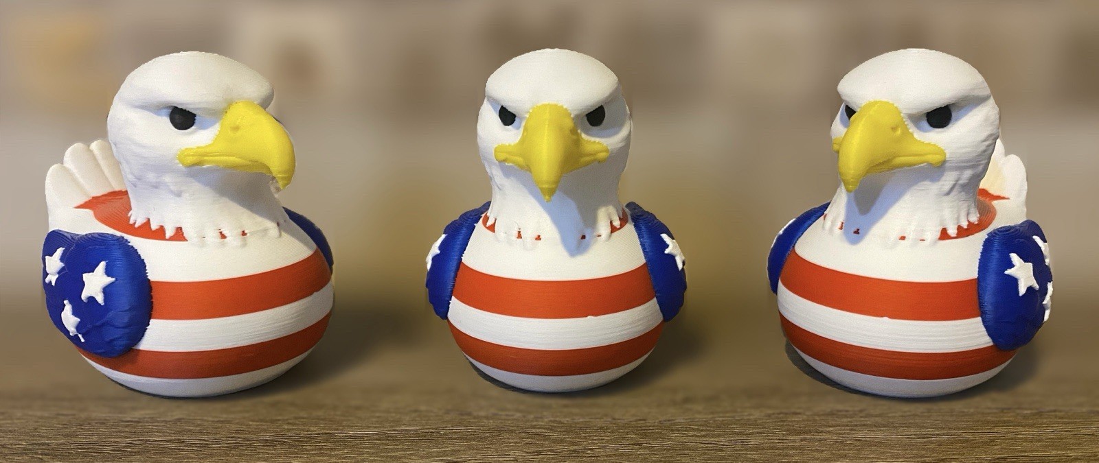 American Bald Eagle Duck -USA Flag