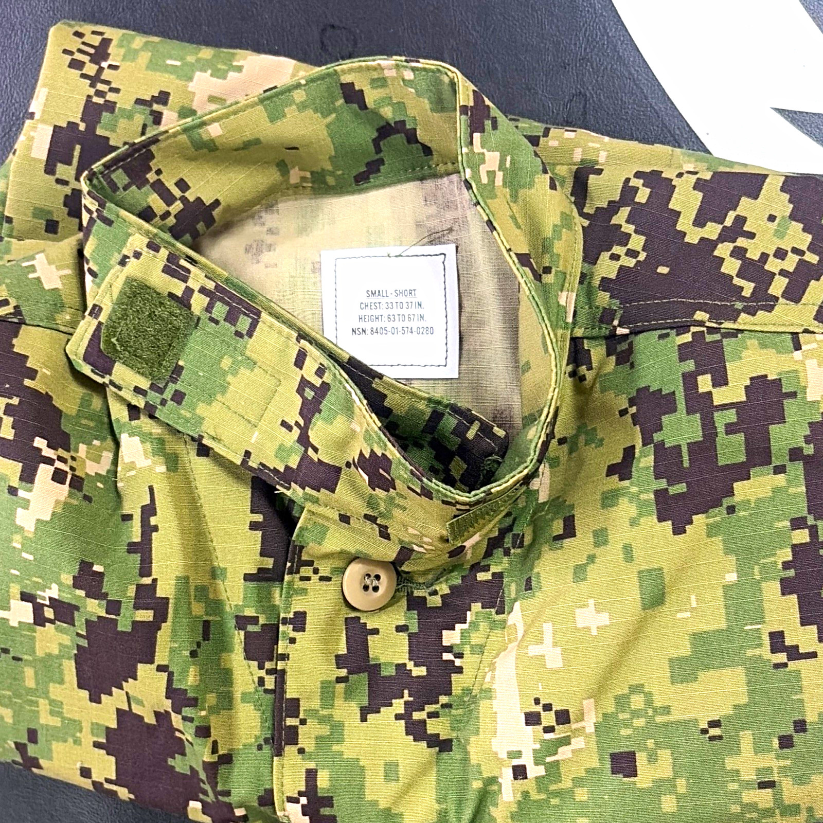 NWU Type III WDL Digital Camo Coat Small Short NSN 8405-01-574-0280