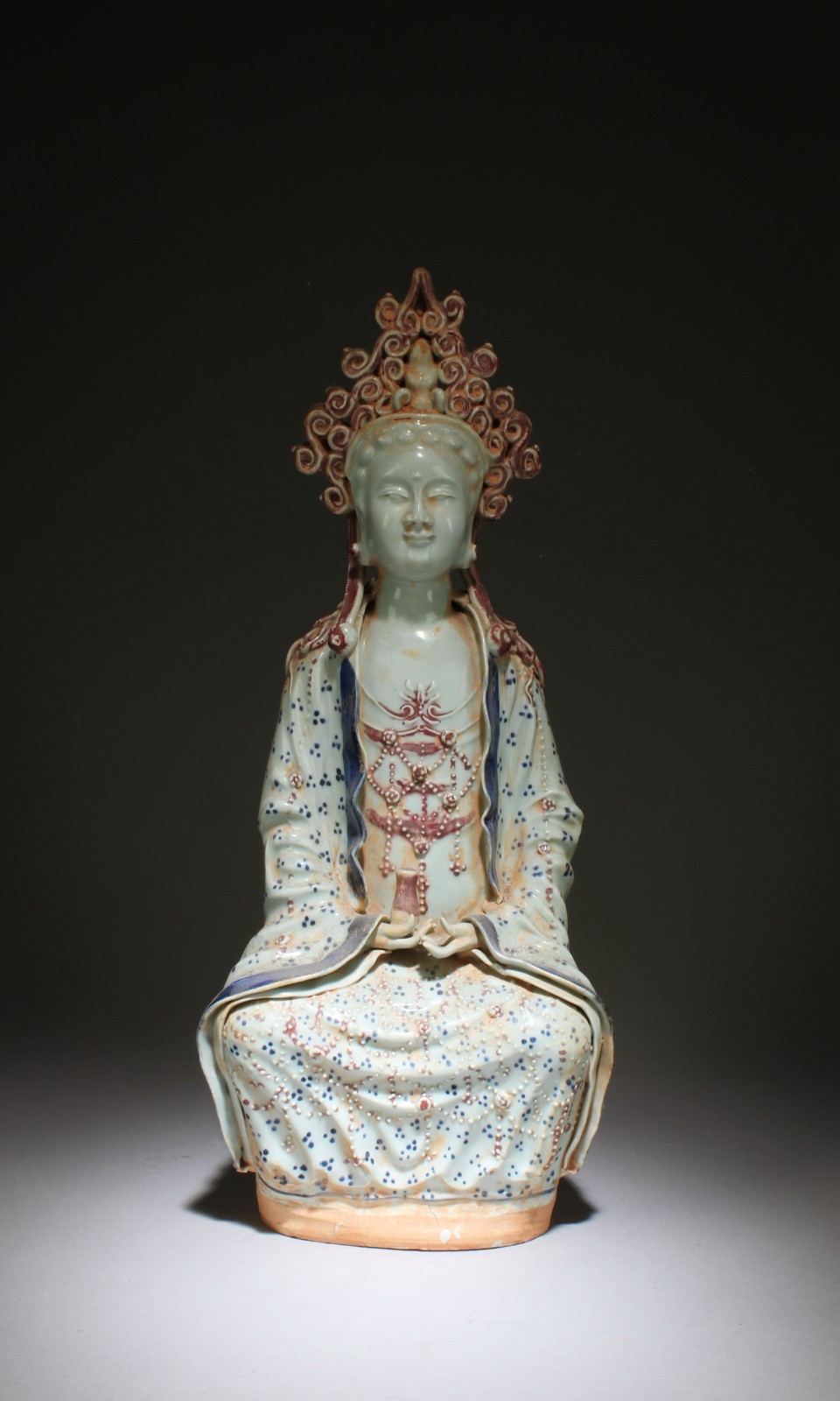 A Porcelain Seated Guanyin
