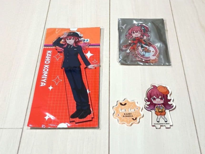 Hoshimiya Kao The Idolmaster Shiny Colors Acrylic Stand 3 Pack 14+ Hard Case