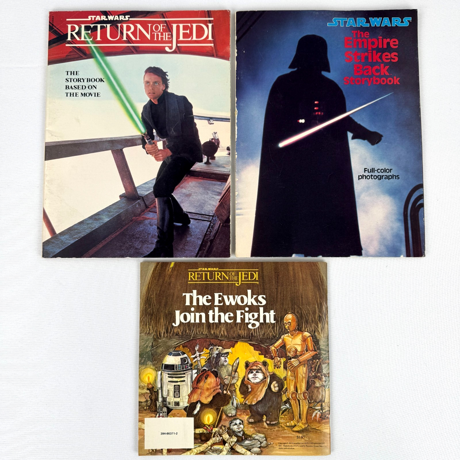 Set 3 - 1978-1983 Scholastic Star Wars Paperback Storybooks Empire Return Jedi