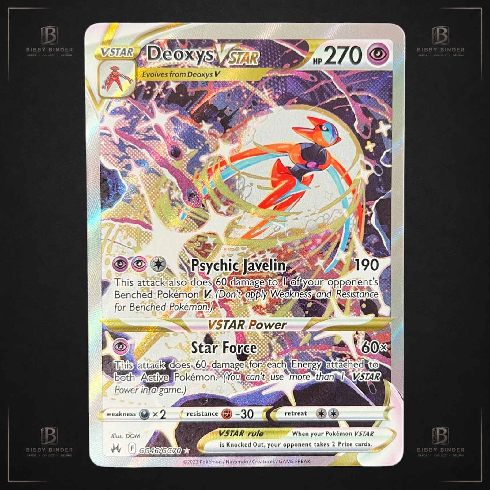 Pokémon Deoxys VSTAR GG46/GG70 Crown Zenith Galarian Gallery