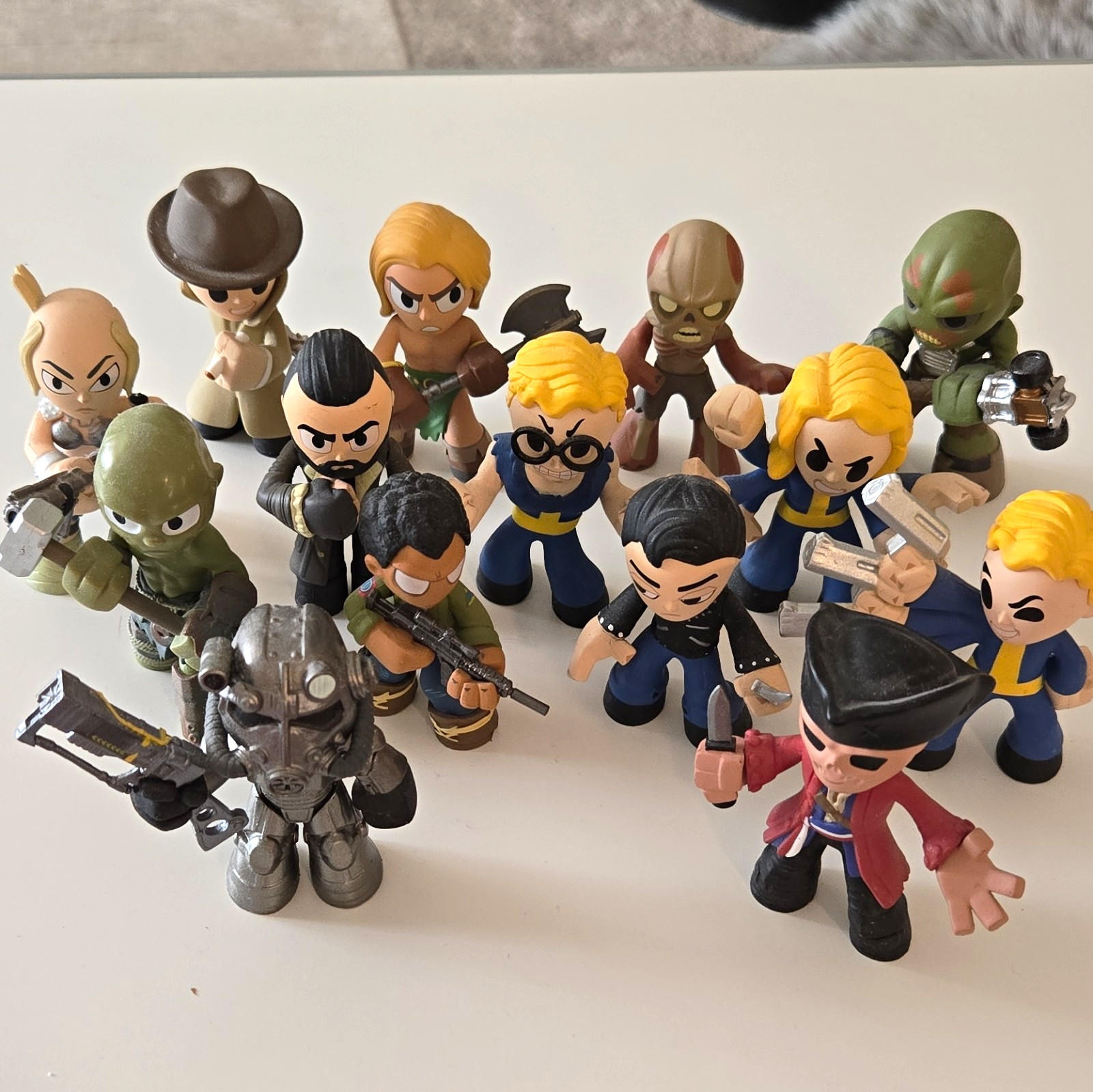 Fallout Vault Boy 14-Piece Figure Lot, Vinyl Video Game Figures
