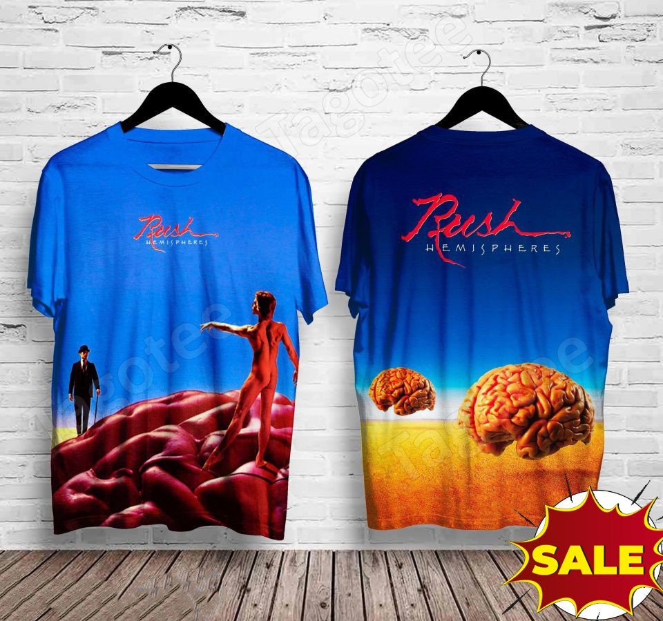 Rush Band Hemispheres Album 3D T Shirt S-5XL CC278