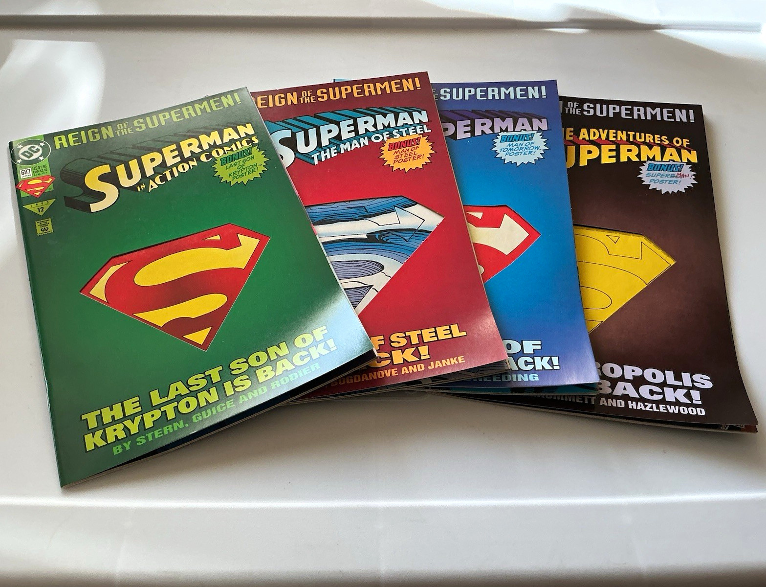 DC Comics 1993 Reign Of The Superman Triangle Complete Run Parts 11-40 Superman