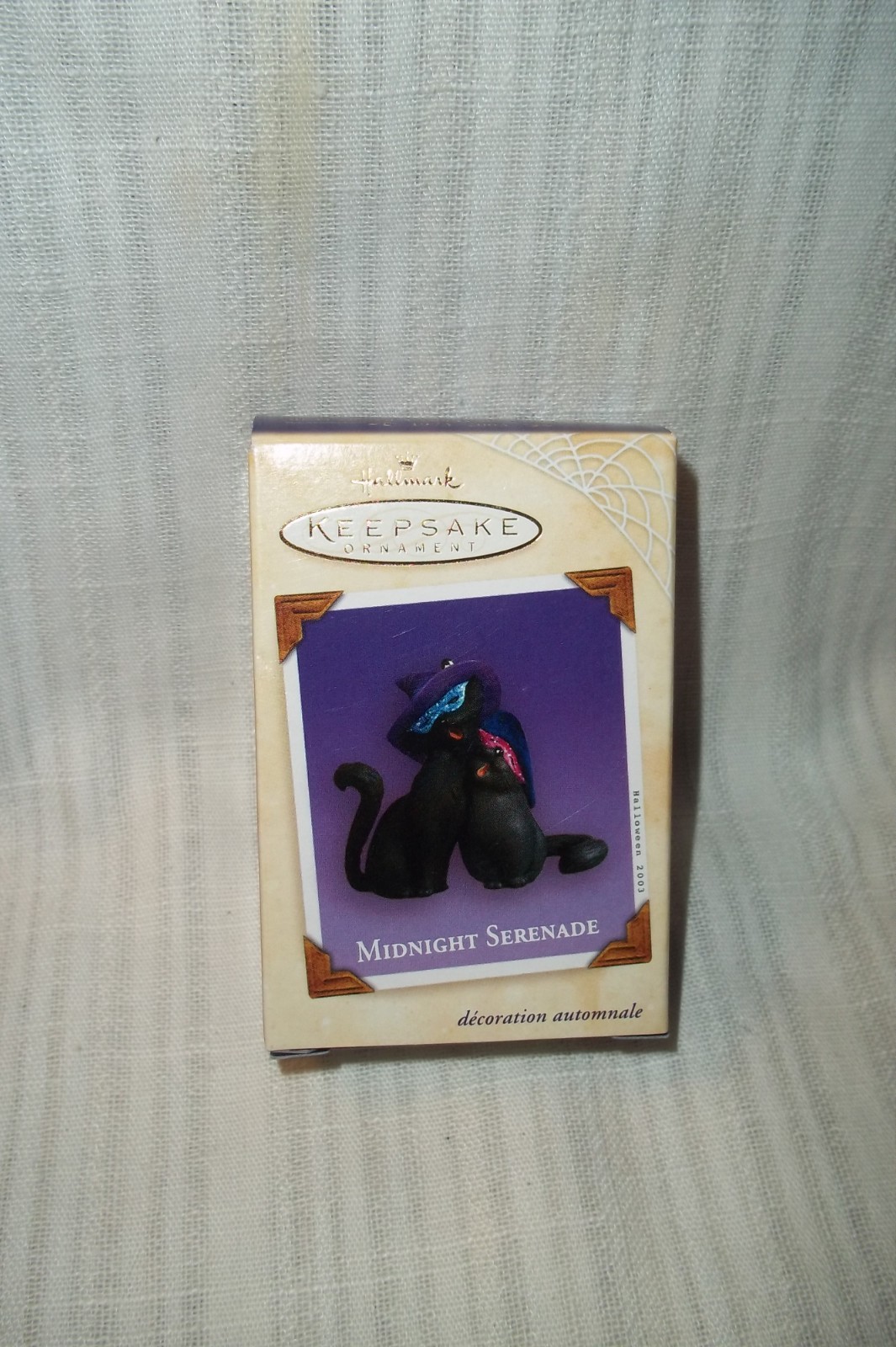 2003 Hallmark MIDNIGHT SERENADE Halloween Ornament  - BLACK CATS