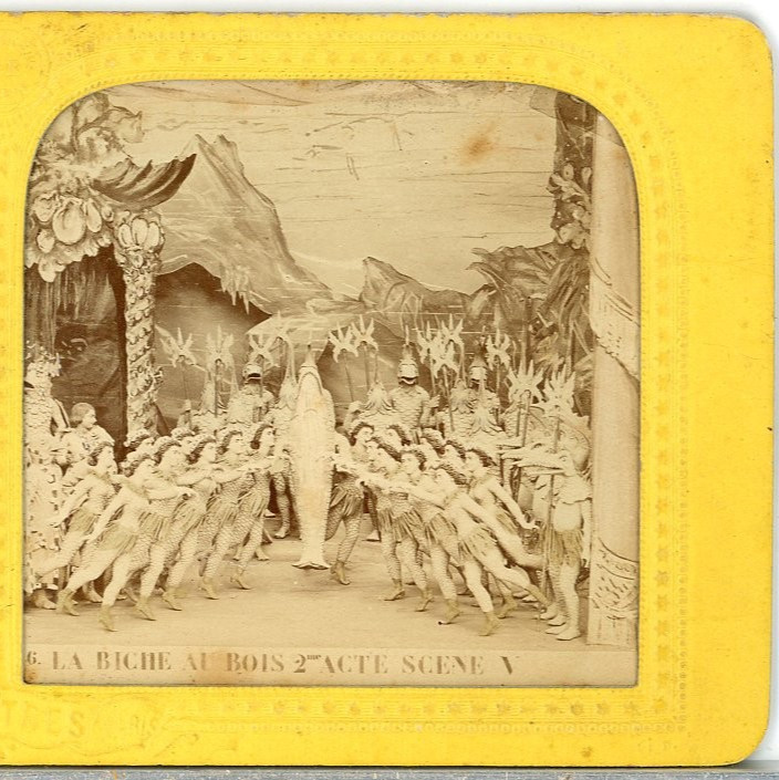 French Tissue, La Biche au Bois, Scene V--Stereoview L144