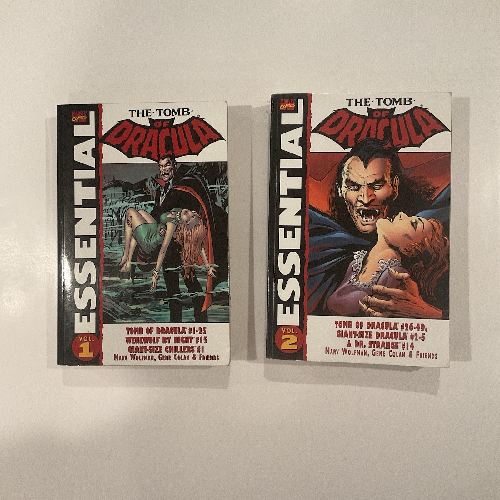 Essential The Tomb Of Dracula Volume 1 2 3 4 Tpb Very Fine Vf 8.0 2004 Marvel