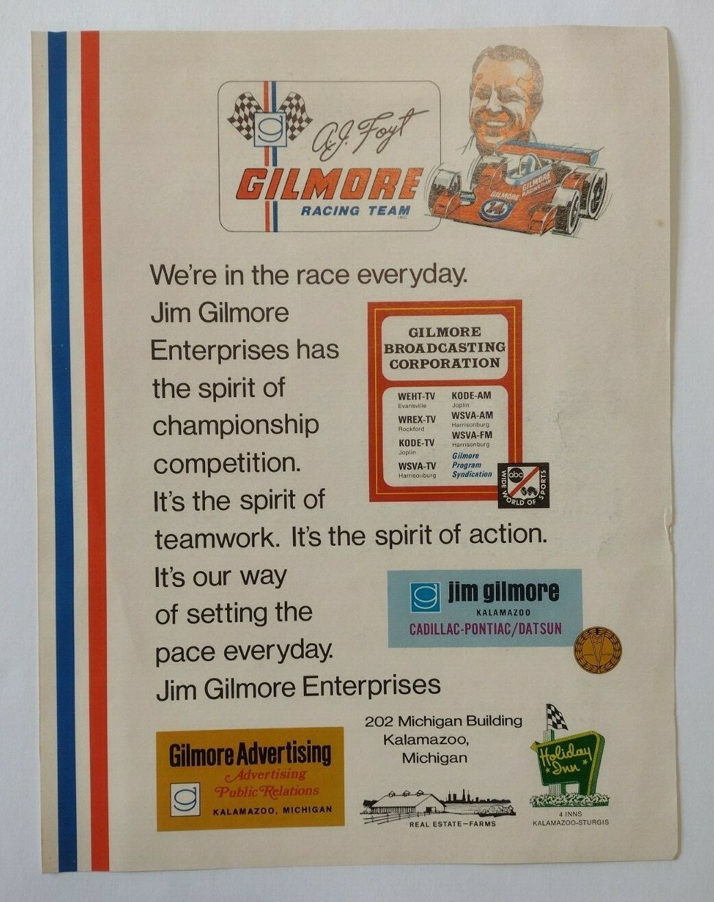 1973 Gilmore Advertising Public Relations Advertisement Kalamazoo, Michigan