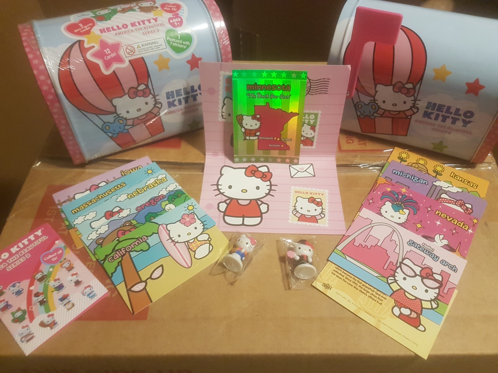 upper deck Full SEALED CASE 24 Mystery Tins hello kitty America the beautiful