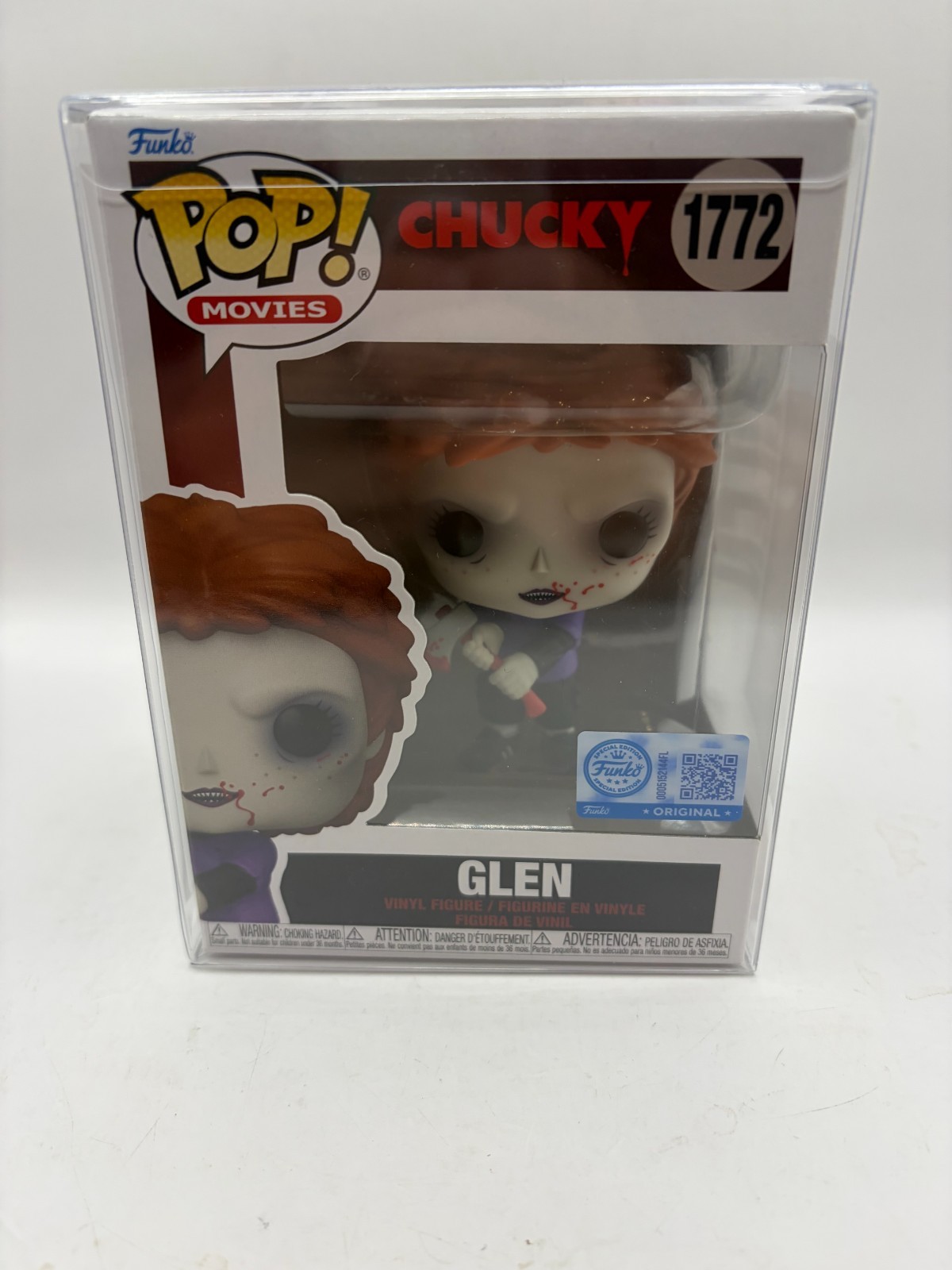 Funko Pop Glen From Chucky Exclusive Spirit Halloween #1772 w/ PROTECTOR RARE