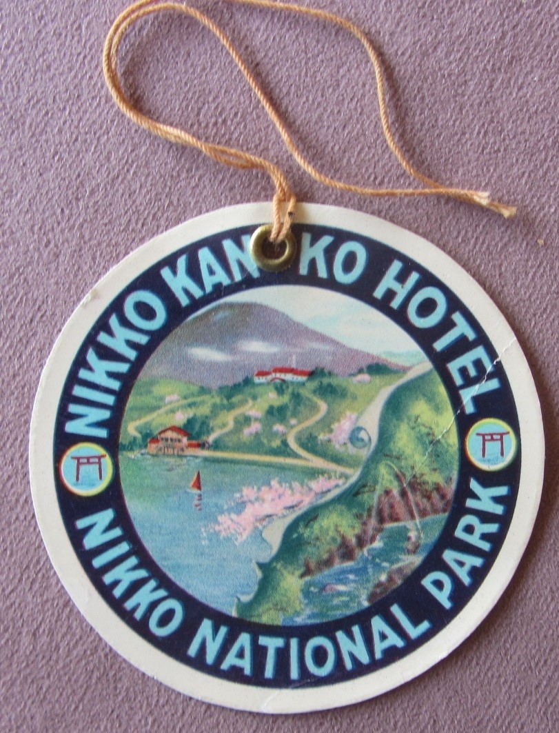 Vintage Original Nikko Kanko Hotel * Nikko National Park Japan Luggage Golf Tag