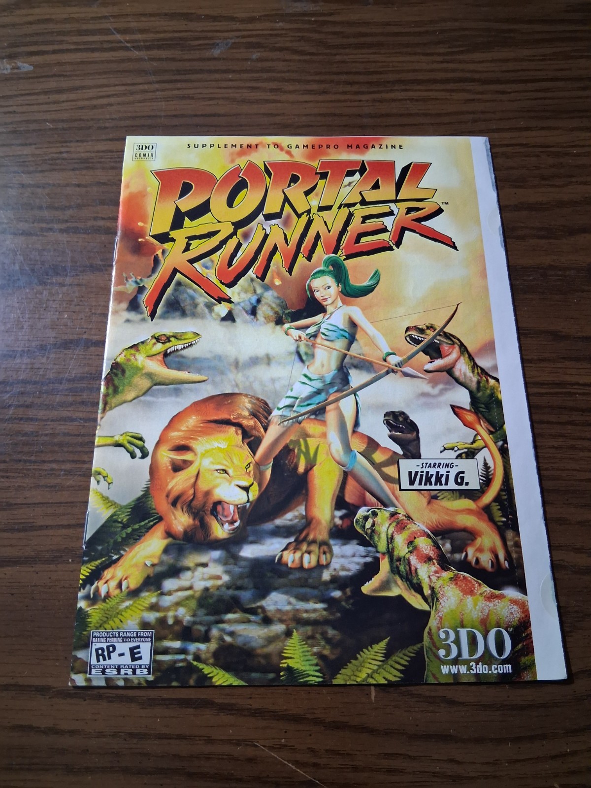 Portal Runner Comic Video Game Promo Vintage Print Ad 2001