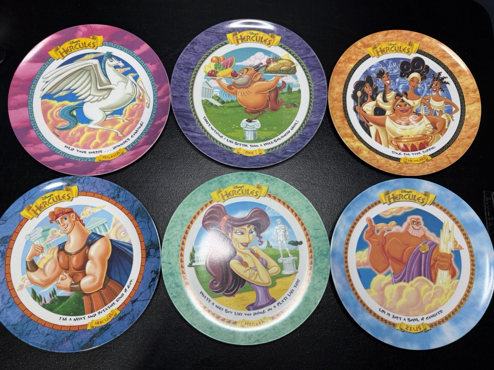 Complete Set Of 6 McDonald\'s Disney\'s Hercules Movie Collector 9.5\