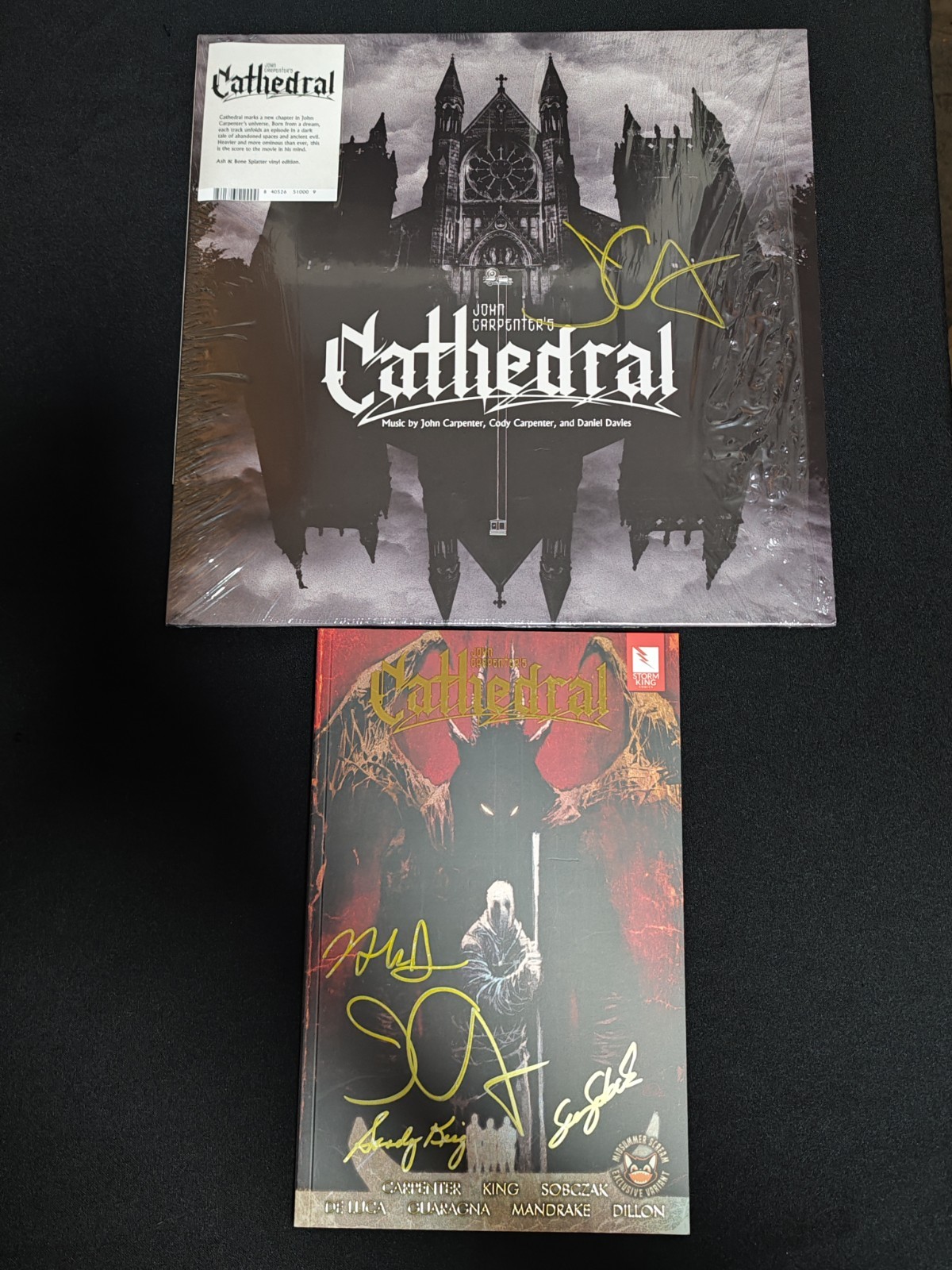 John Carpenter's Cathedral & Vinyl Record Midsummer Scream Variants AUTOGRAPHED