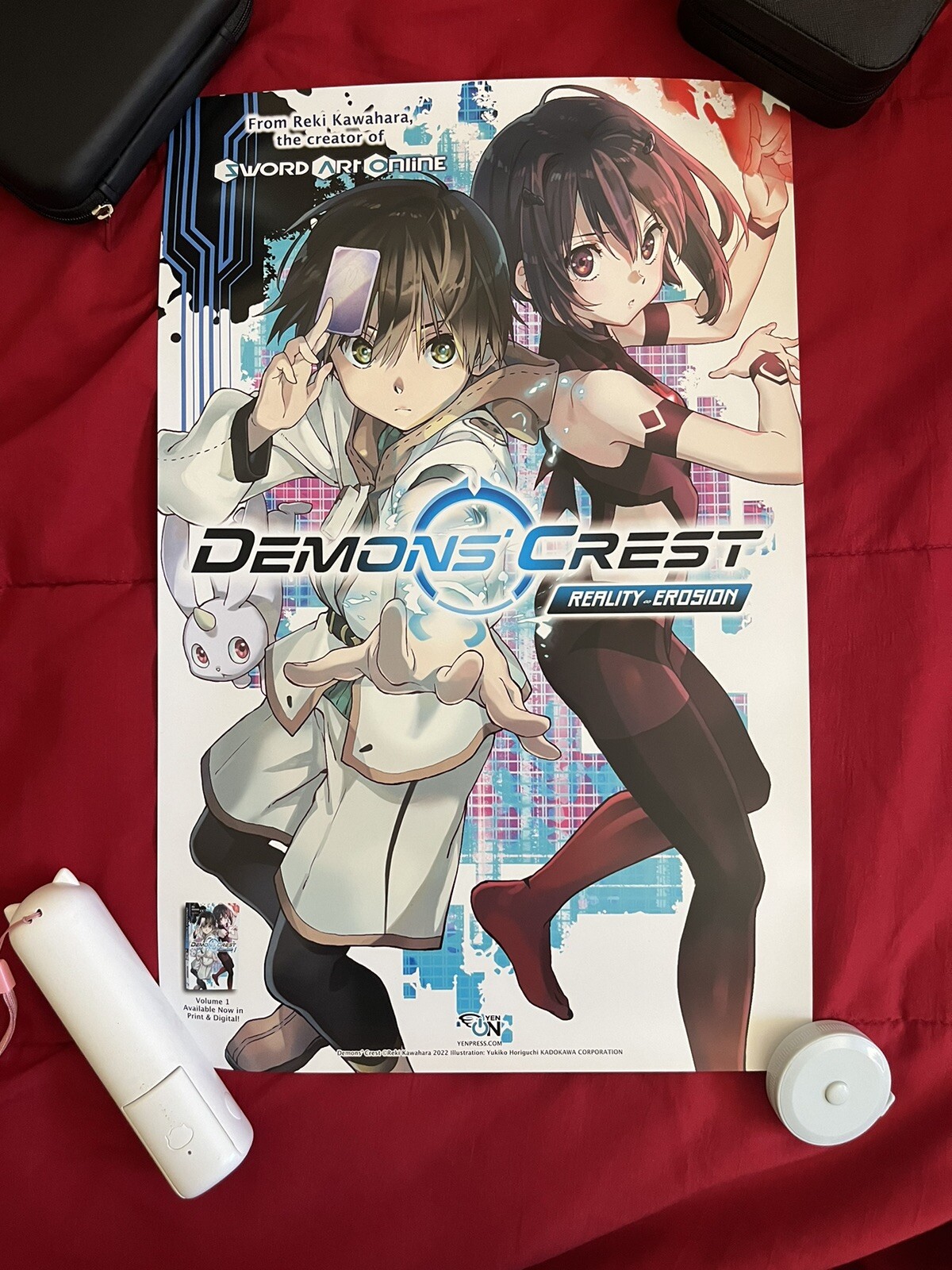 Sword Art Online + Demon’s Crest Double Sided Poster SDCC 2024 Viz Media Manga