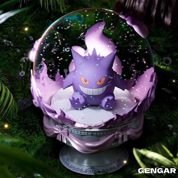 Authentic Langbowang Pokémon Crystal Snow Globe. Sylveon, Eevee, Gengar, Pikachu