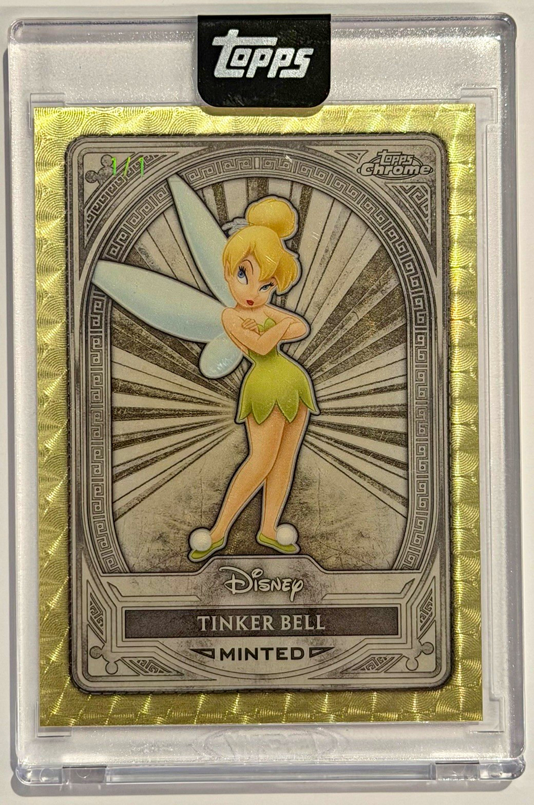 Topps 2025 Topps Chrome Disney 100 Tinker Bell #68 Superfractor 1/1