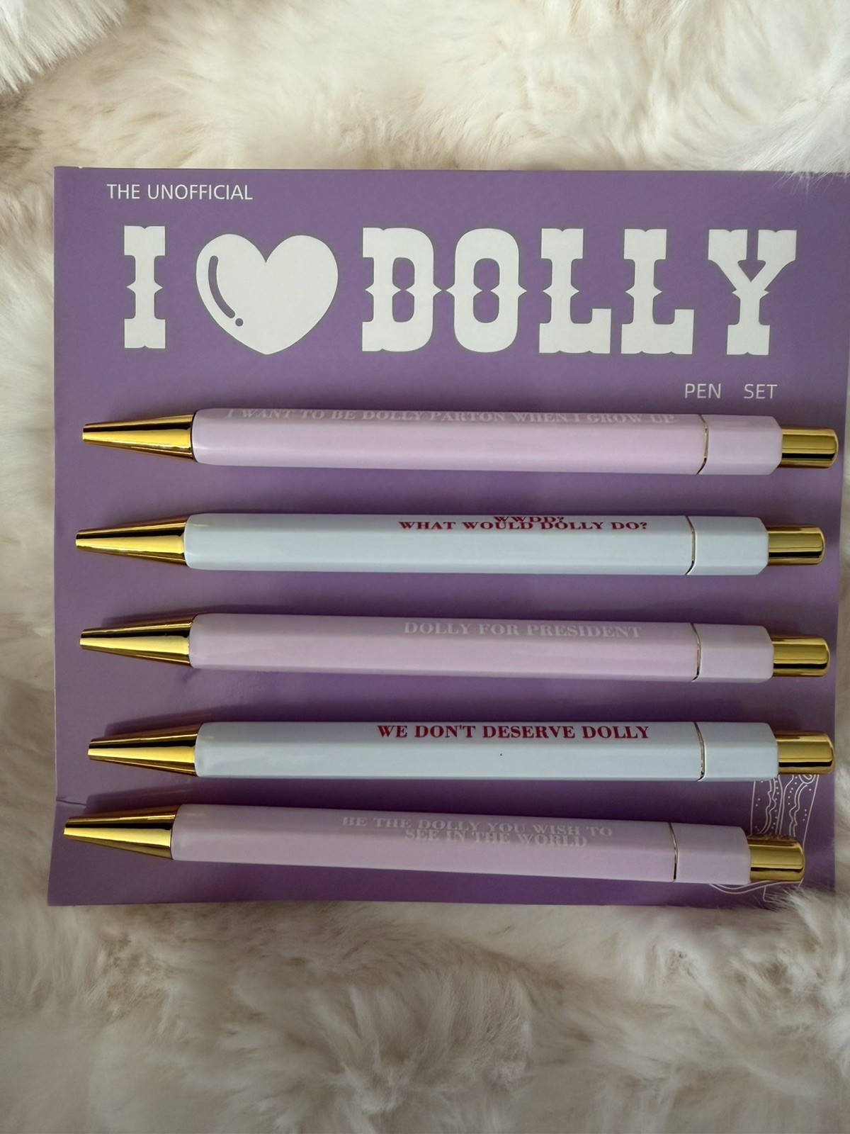 I Love Dolly Pen Set